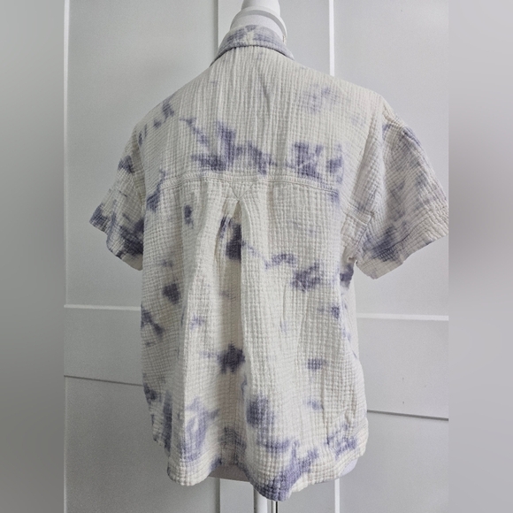 Madewell Tie-Dye Button-Up Women's Top - Picture 8 of 10
